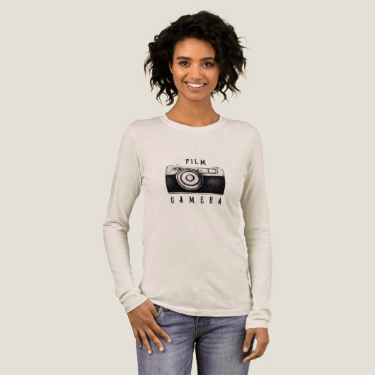 T-shirt met filmcamera (Voorkant)