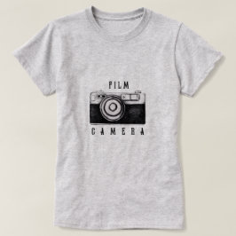 T-shirt met filmcamera