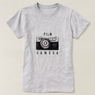 T-shirt met filmcamera