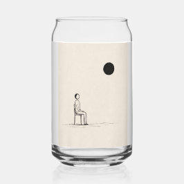 T-shirt met filosofie | Minimalistische existentië Blikvorm Glas