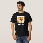 T-Shirt met foto en jaar waarin vader werd ingeste (Voorkant volledig)