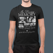 T-shirt met foto-overzicht ter nagedachtenis