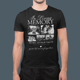 T-shirt met foto-overzicht ter nagedachtenis