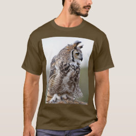 T-shirt met foto van Grote Gehoornde Uil