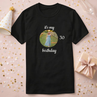 T-shirt met foto voor 30e verjaardag cadeau idee
