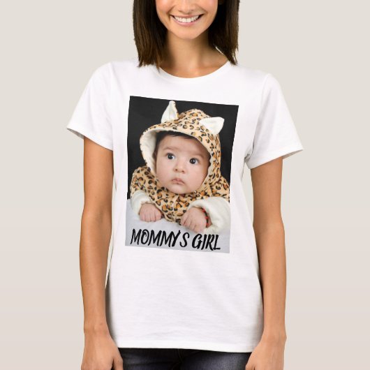 T-SHIRT MET FOTO VOOR MOEDER (Voorkant)