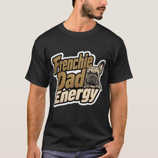 T-shirt met Franse Papa Energie (Voorkant)