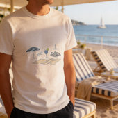 T-shirt met Franse Riviera-kust