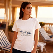 T-shirt met Franse Riviera-kust