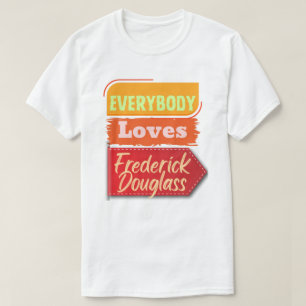 T-shirt met Frederick Douglass-ontwerp voor iedere