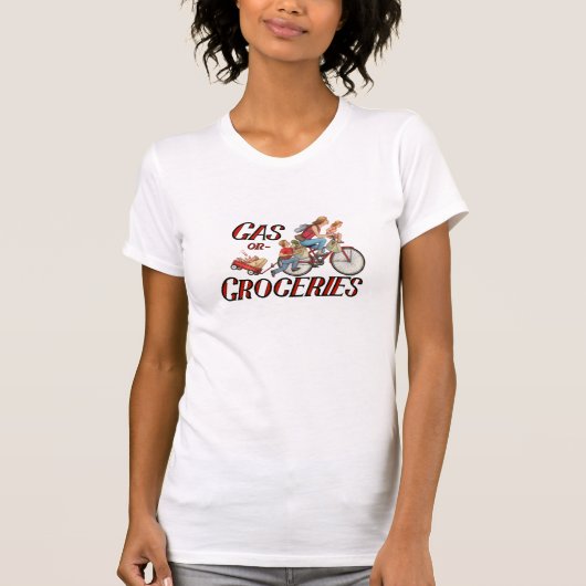 T-shirt met gas- of kruideniershouding (Voorkant)