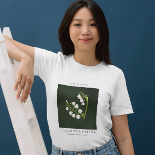 T-shirt met geboortebloem van mei