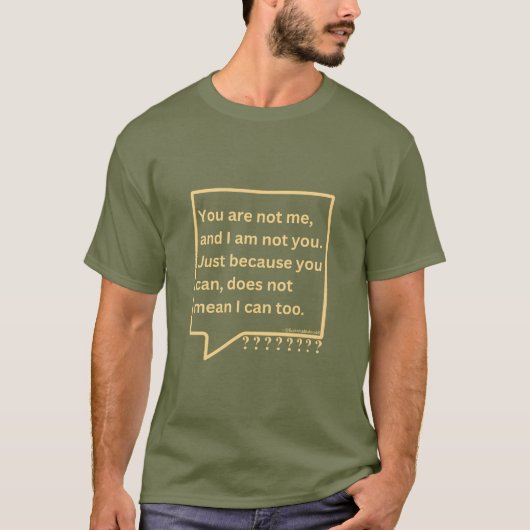 T-shirt met gedachte gedicht quote 'Jij bent mij n (Voorkant)