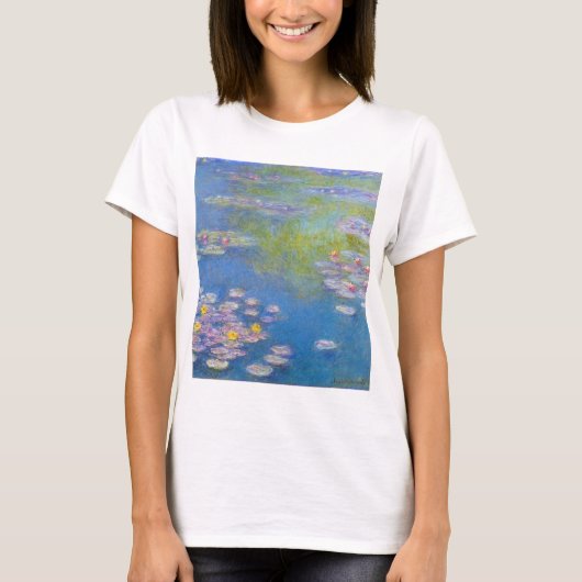 T-shirt met geel water (Voorkant)