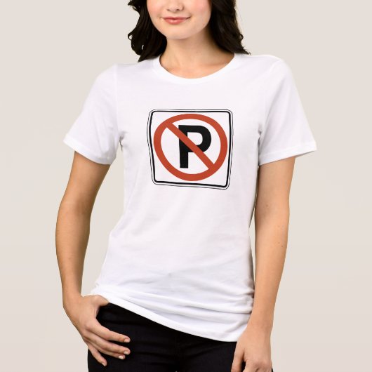 T-shirt met 'Geen Parkeren' (Voorkant)