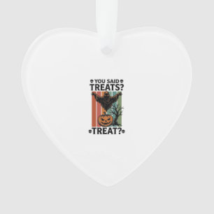 T-shirt met geest Halloween en spookachtige grap e Ornament