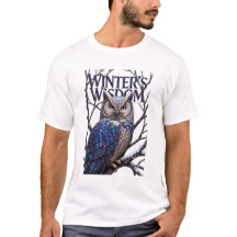 T-shirt met gekristalliseerd bosuil, Premium 