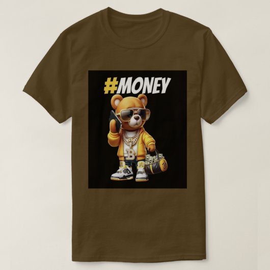 T-shirt met "Geld Beer" (Design voorkant)