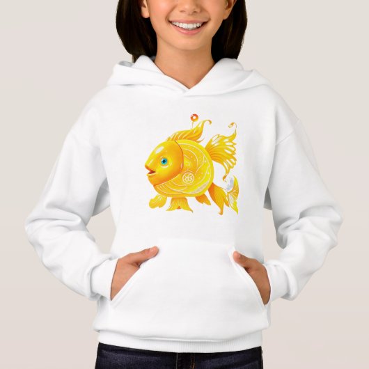 T-shirt met gele Vissen (Voorkant)