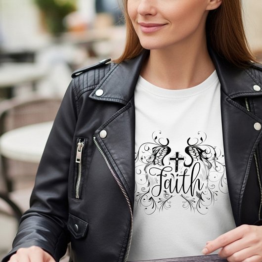T-shirt met geloofskruis