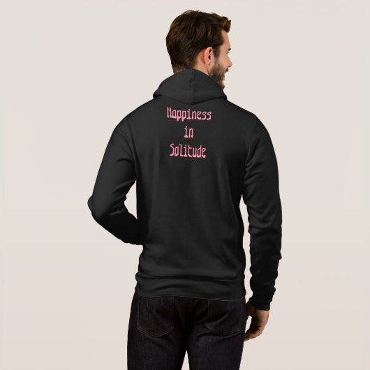 T-shirt met geluk in eenzaamheid (Achterkant volledig)