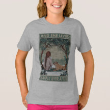 T-shirt met 'Gelukkig tot het eind toe'