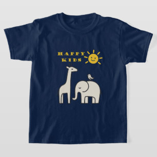 T-shirt met gelukkige kinderen
