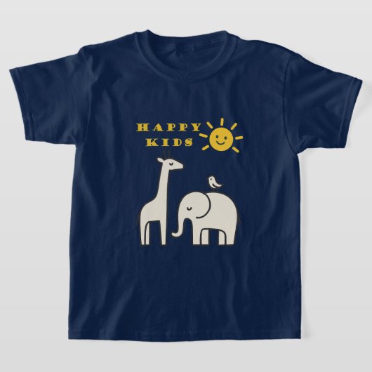 T-shirt met gelukkige kinderen (Laagn)