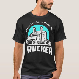 T-shirt met gepersonaliseerd cadeau voor trucker