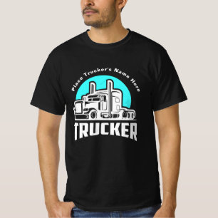 T-shirt met gepersonaliseerd cadeau voor trucker