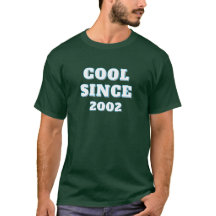 T-shirt met gepersonaliseerd jaar in vintage stijl