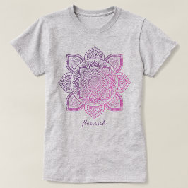 T-shirt met gepersonaliseerde Rosaline Mandala