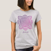 T-shirt met gepersonaliseerde Rosaline Mandala (Voorkant)