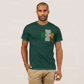 T-shirt met gestreept klaver (Voorkant volledig)