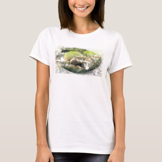T-shirt met geverfd schuim (Voorkant)