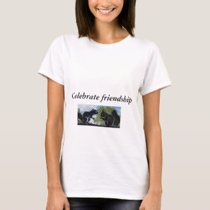 T-shirt met gevierde vriendschap