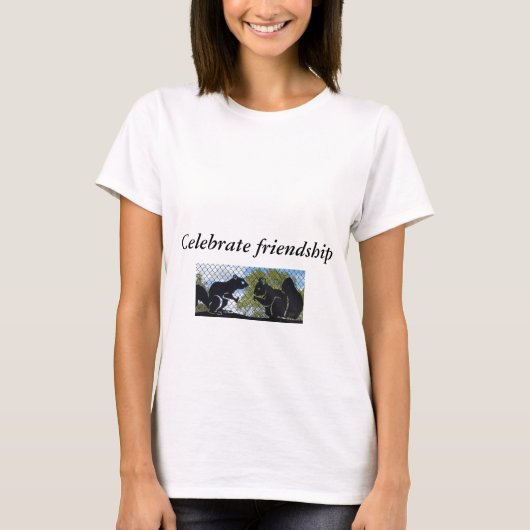 T-shirt met gevierde vriendschap (Voorkant)