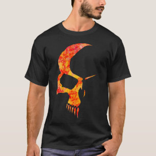 T-shirt met gevlekte schedel