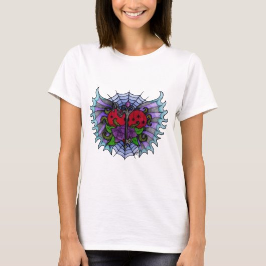 T-shirt met gevleugeld hart (Voorkant)