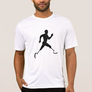 T-shirt met gewonde atleet
