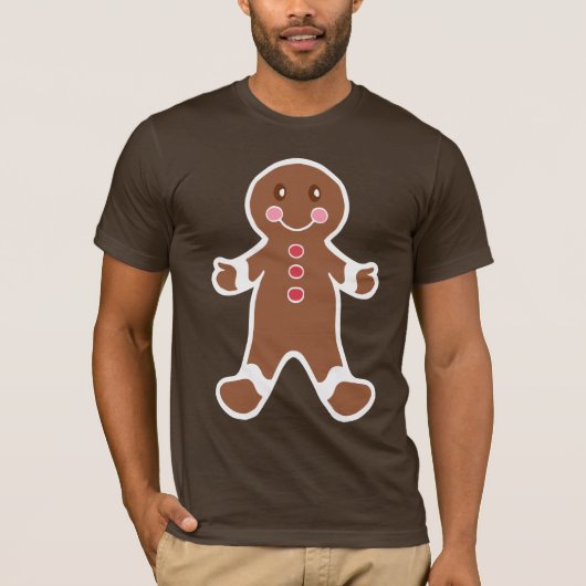 T-shirt met Gingerbread Boy (Voorkant)