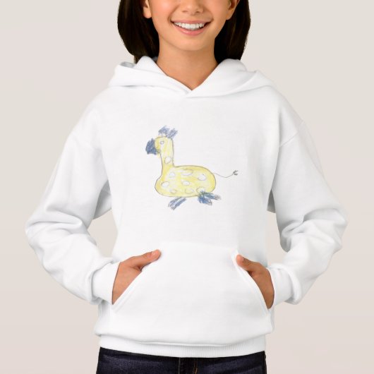 T-shirt met giraftekening (Voorkant)