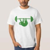 T-shirt met glanzende gleuf (groen) (Voorkant)