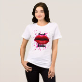 T-shirt met goede glimlach  (Voorkant volledig)