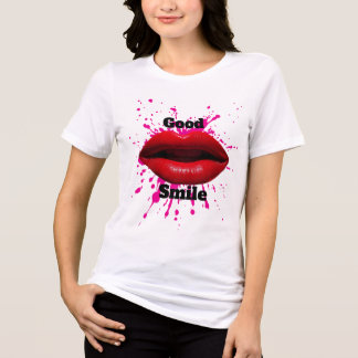 T-shirt met goede glimlach 
