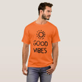 T-shirt met goede vibes (Voorkant volledig)