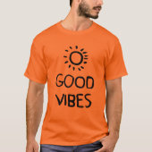T-shirt met goede vibes (Voorkant)