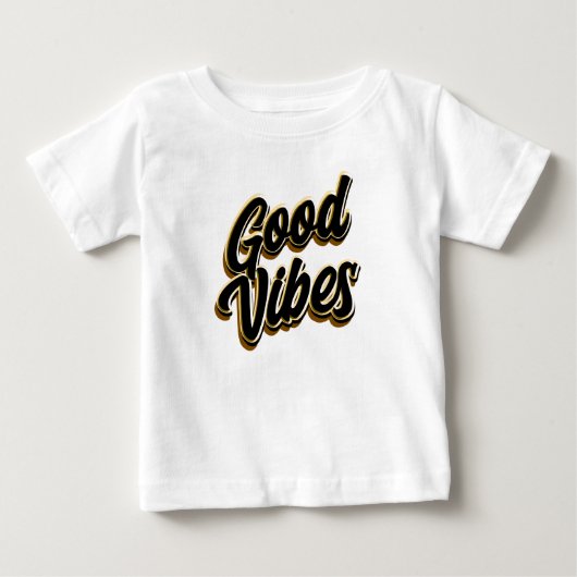 T-shirt met goede vibes (Voorkant)