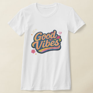 T-shirt met goede vibes voor vrouwen