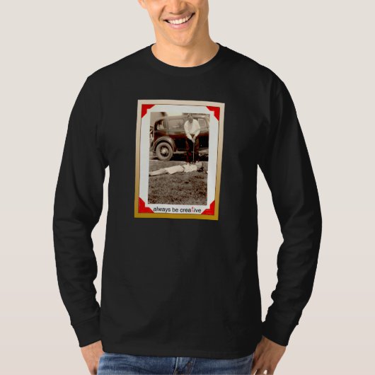t-shirt met golfer langoest (Voorkant)